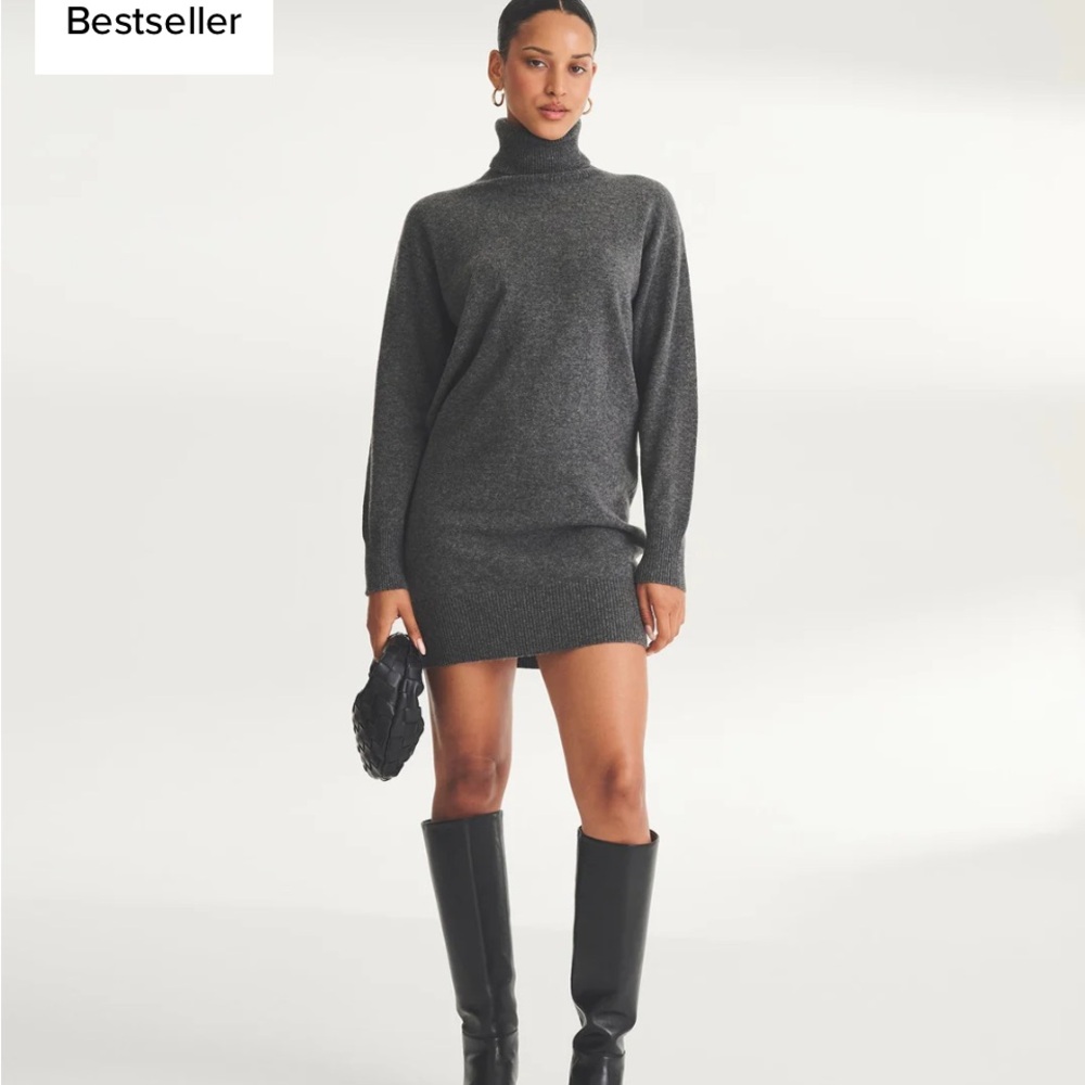 NAADAM turtleneck sweater dress